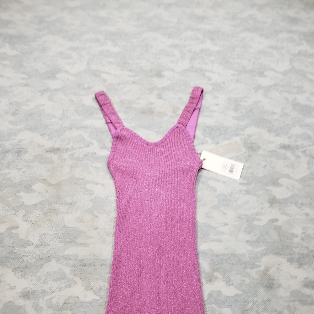 Love Shack Fancy Dress Womens Medium Purple Orchid Sparkle Leoma - Picture 2 of 9